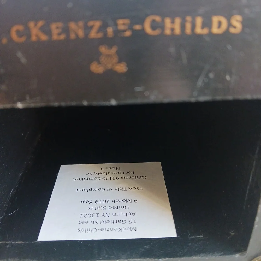 MacKenzie Childs Marylebone Carriage Mantle Clock